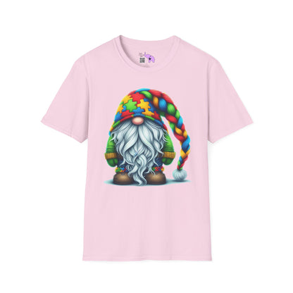 Autism Awarness Gnome Adult T-shirt