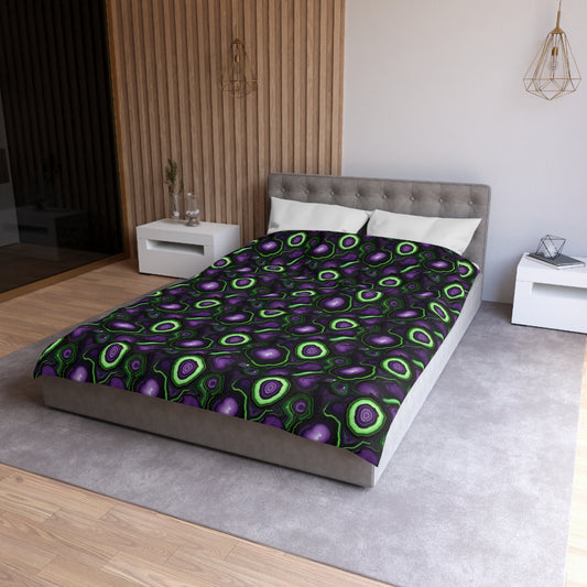 Amethyst & Lime Fracture Duvet Bedding Set