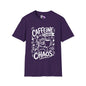 ""Caffeine Before Chaos (Cat) Adult T-shirt