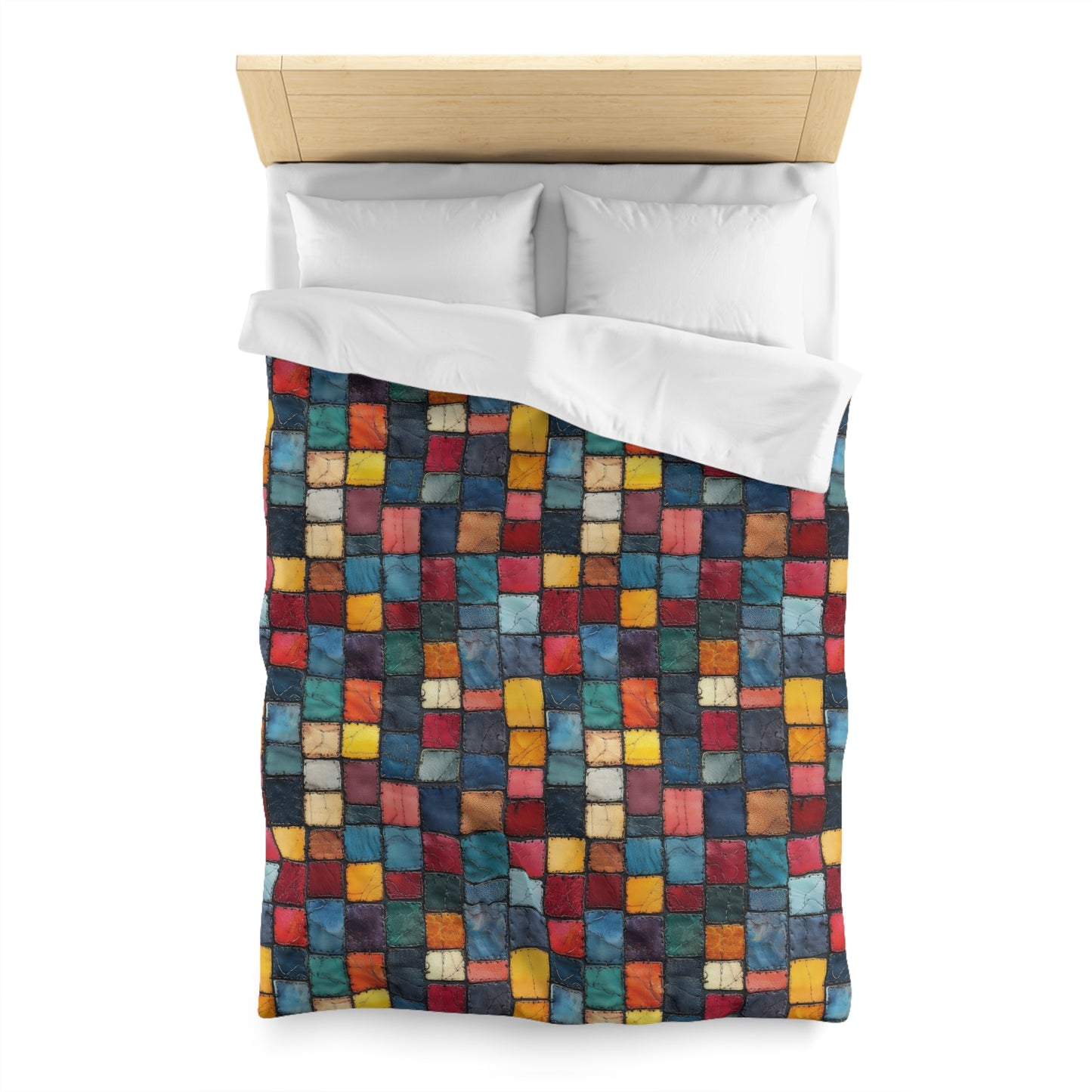 Patch Pop Microfiber Duvet Cover