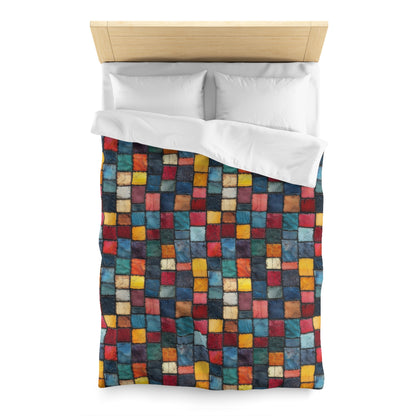 Patch Pop Microfiber Duvet Cover