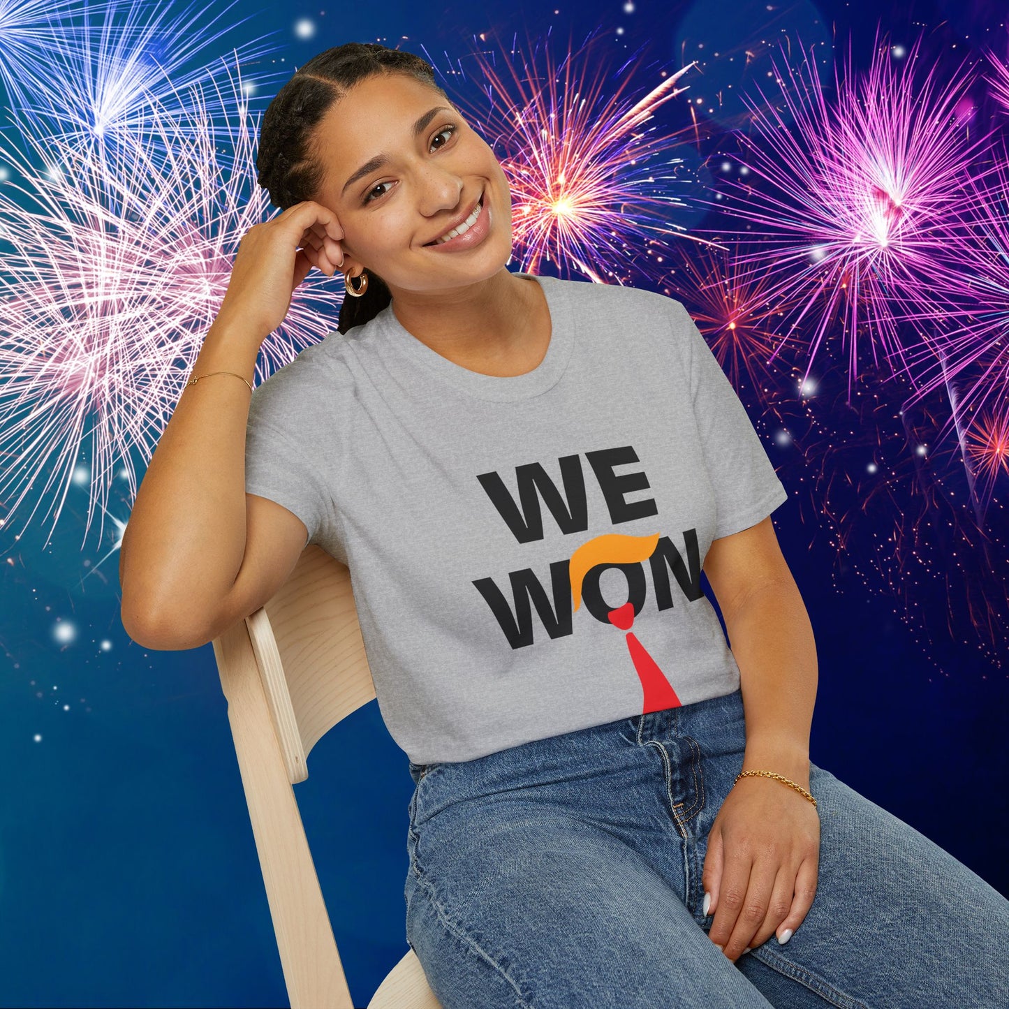 We Won (Hair) Adult T-shirt