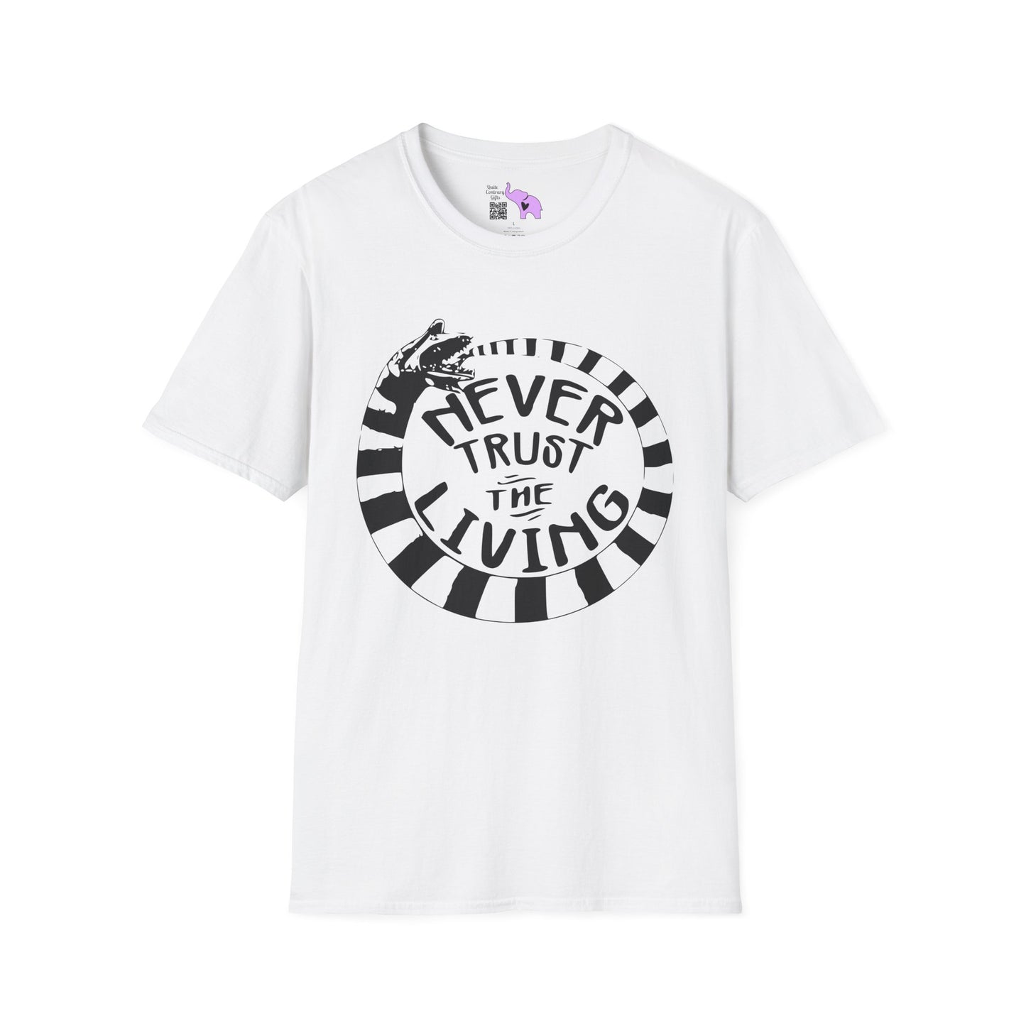 Never Trust The Living Beetlejuice Adult T-shirt