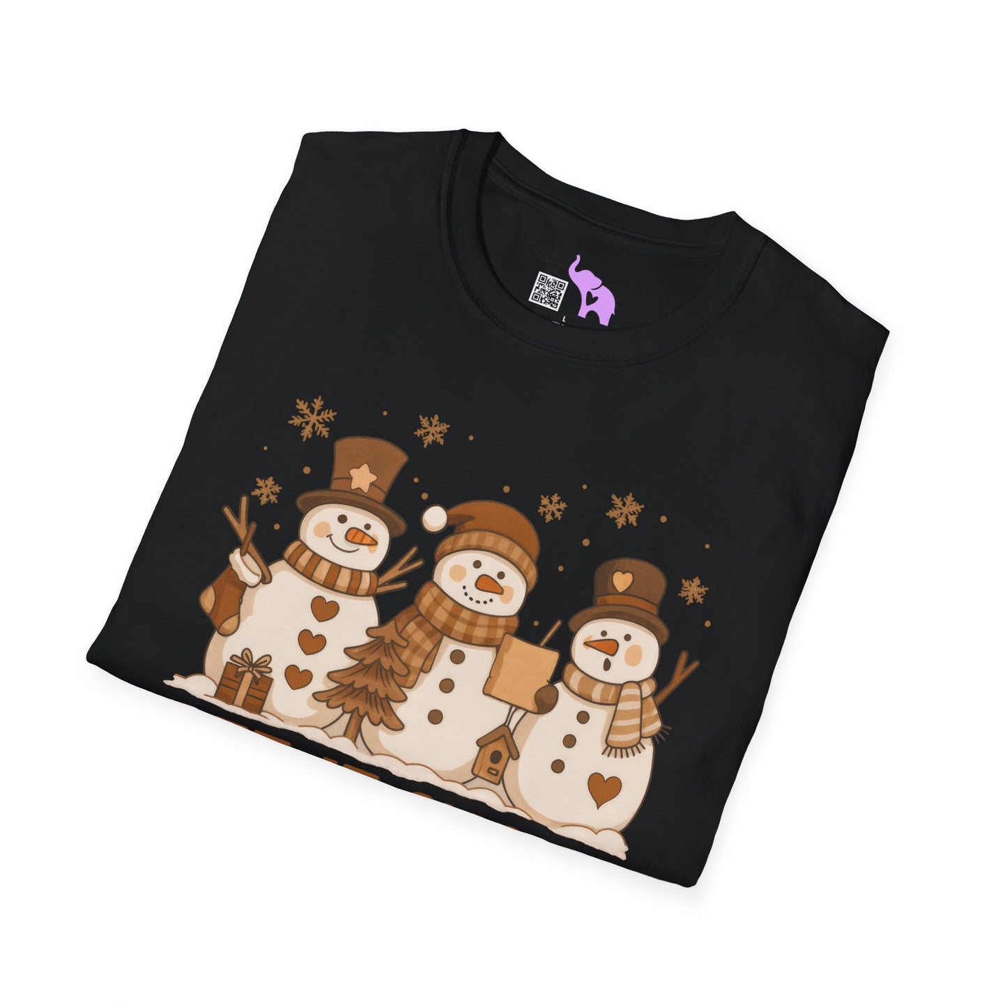 Let It Snow (Snowmen Trio) Adult T-shirt