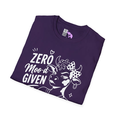 Zero Moo-d Given Adult T-shirt