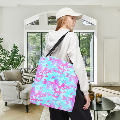 Cotton Candy Camo Canvas Tote Bag