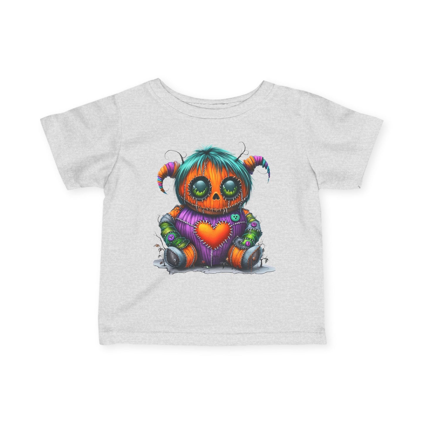 Patchwork Pumpkin Heart Infant T-Shirt