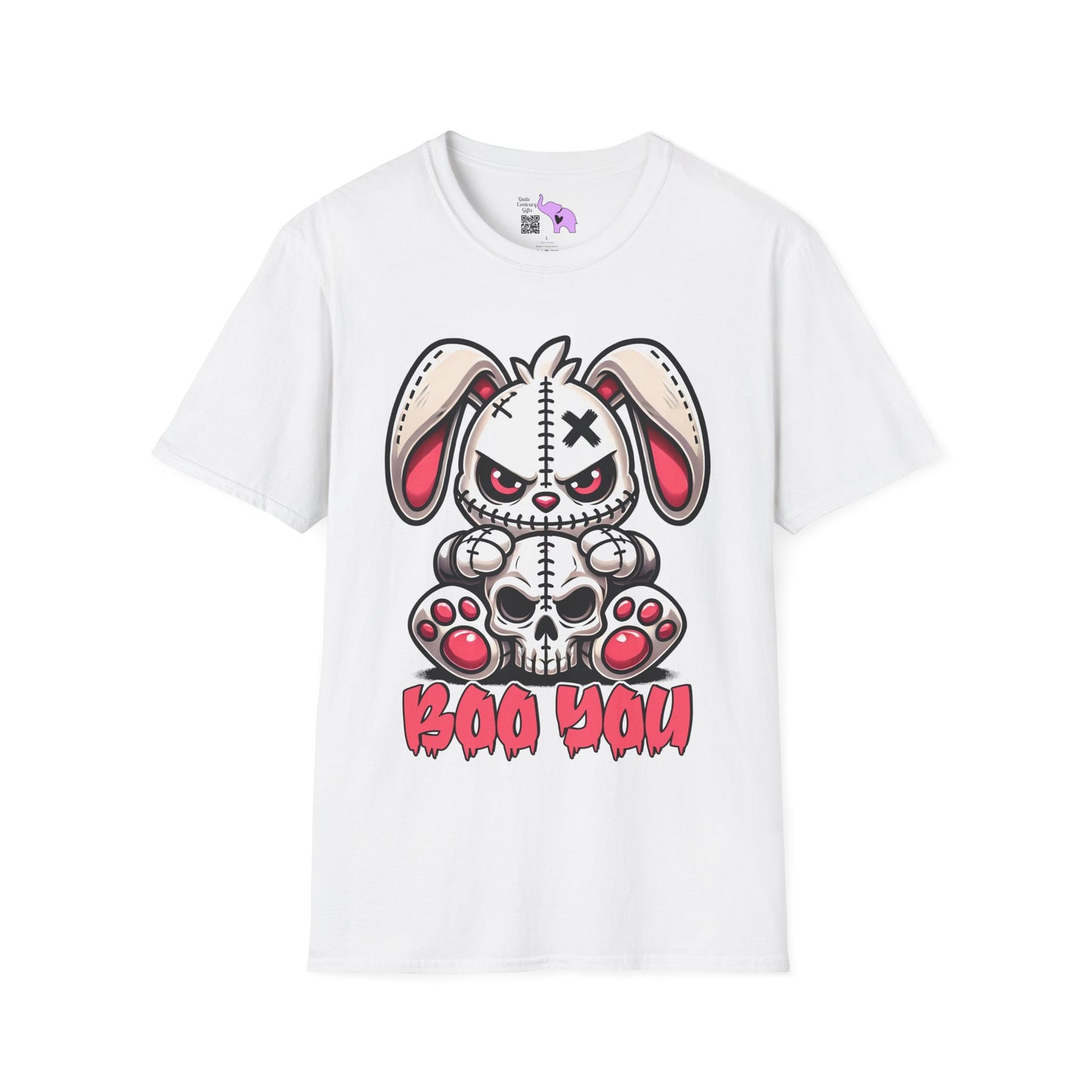 Boo You (Voodoo Bunny/Skull) Adult T-shirt