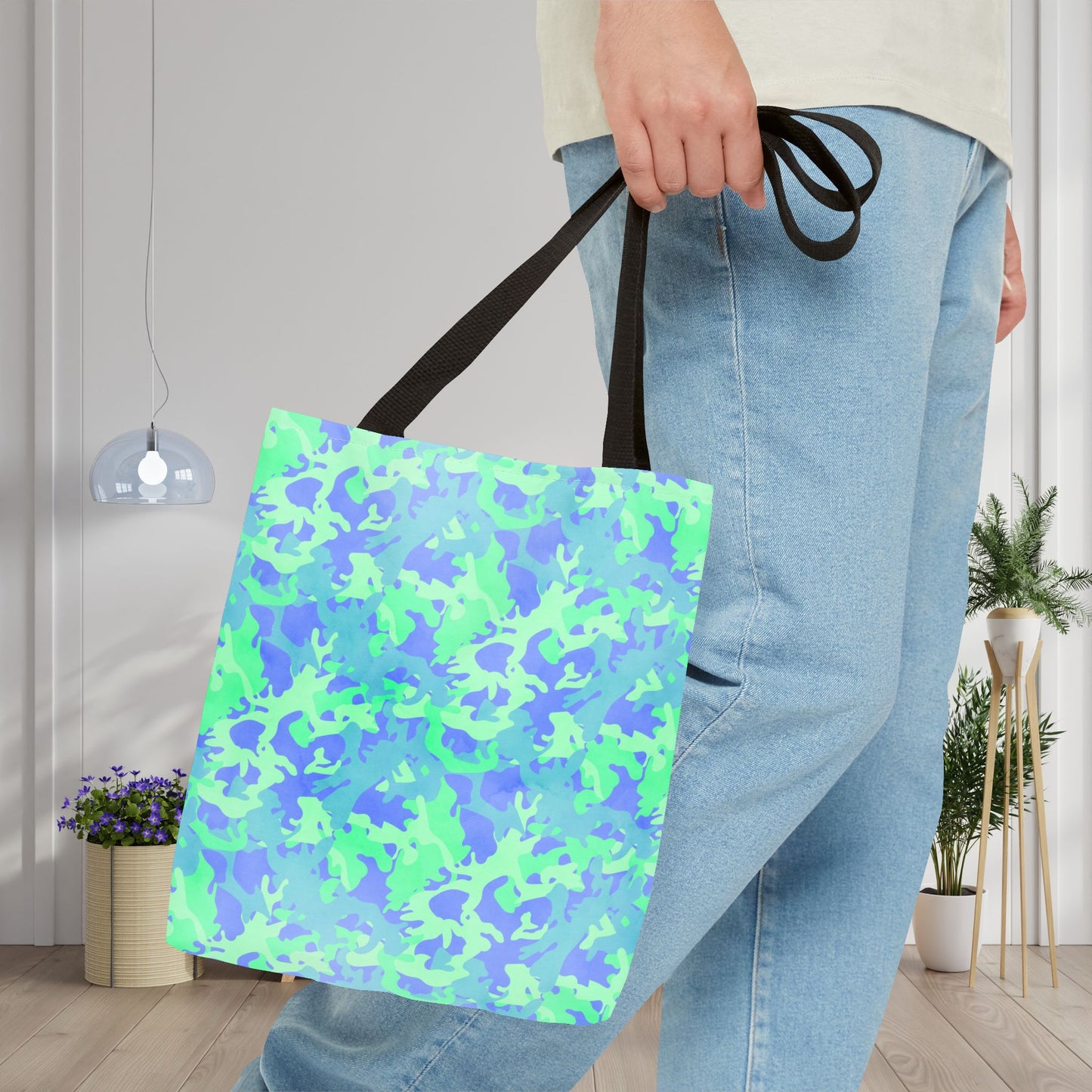 Glacier Grove Camo Canvas Tote Bag
