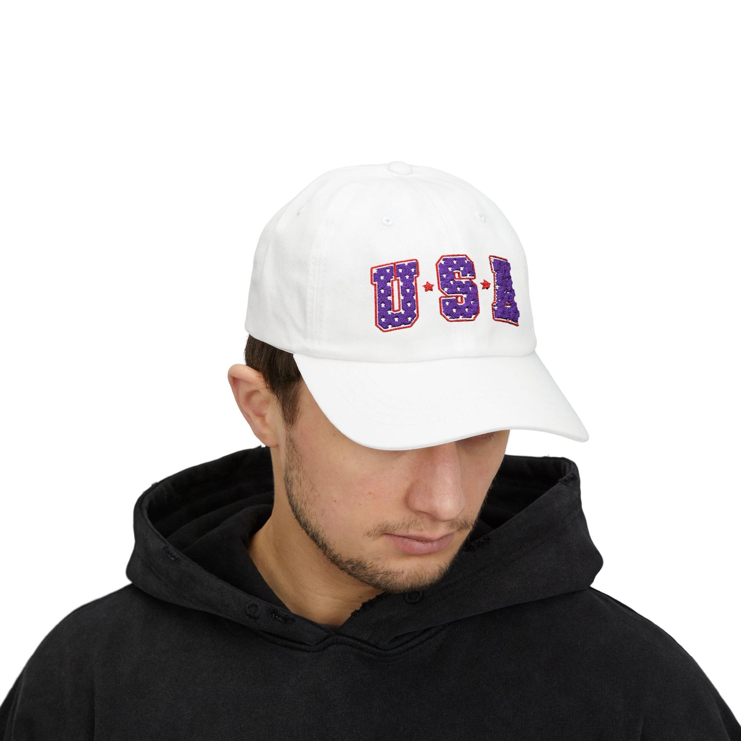 USA Stars & Stripes Embroidered Classic Dad Cap