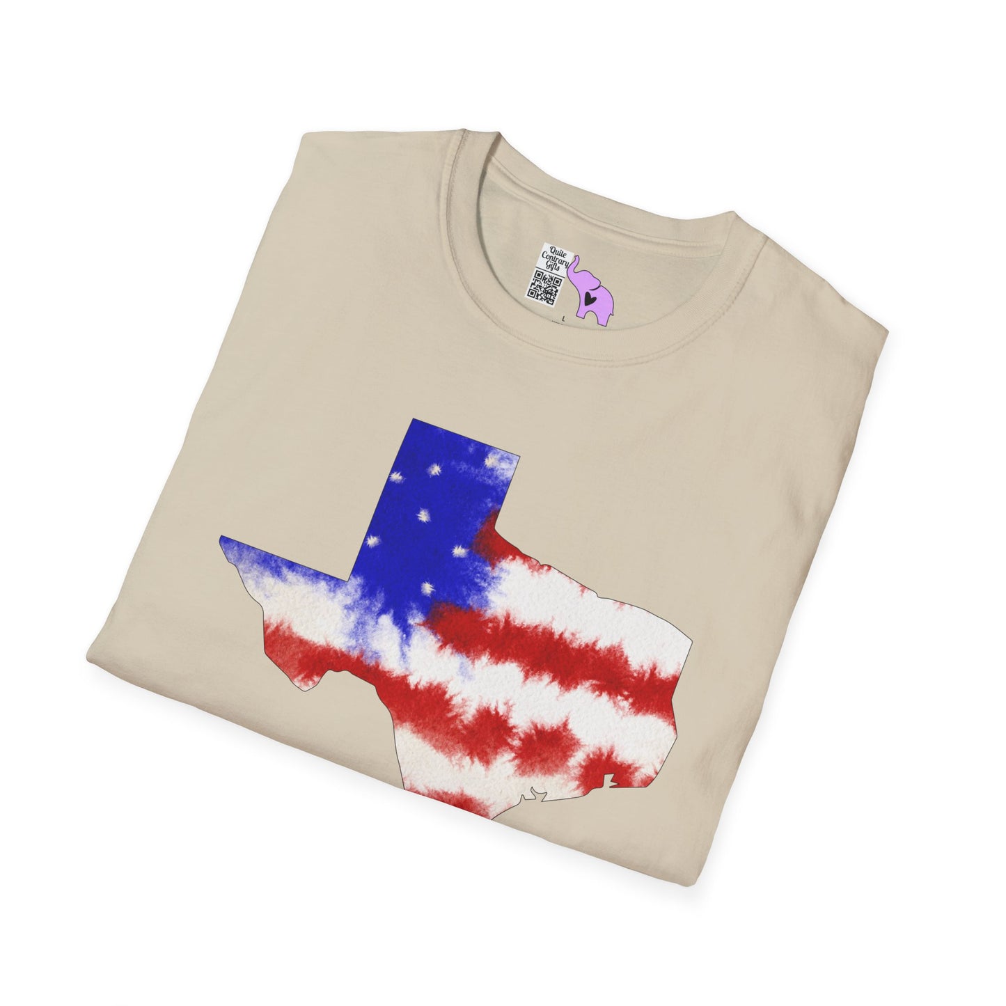 Texas American Tie Dye Flag Adult T-shirt