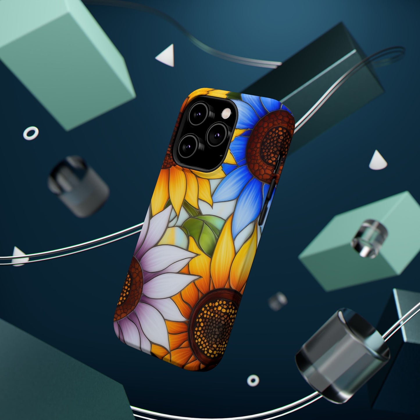 Colorful Sunflowers MagSafe® Compatible Tough Case for iPhone