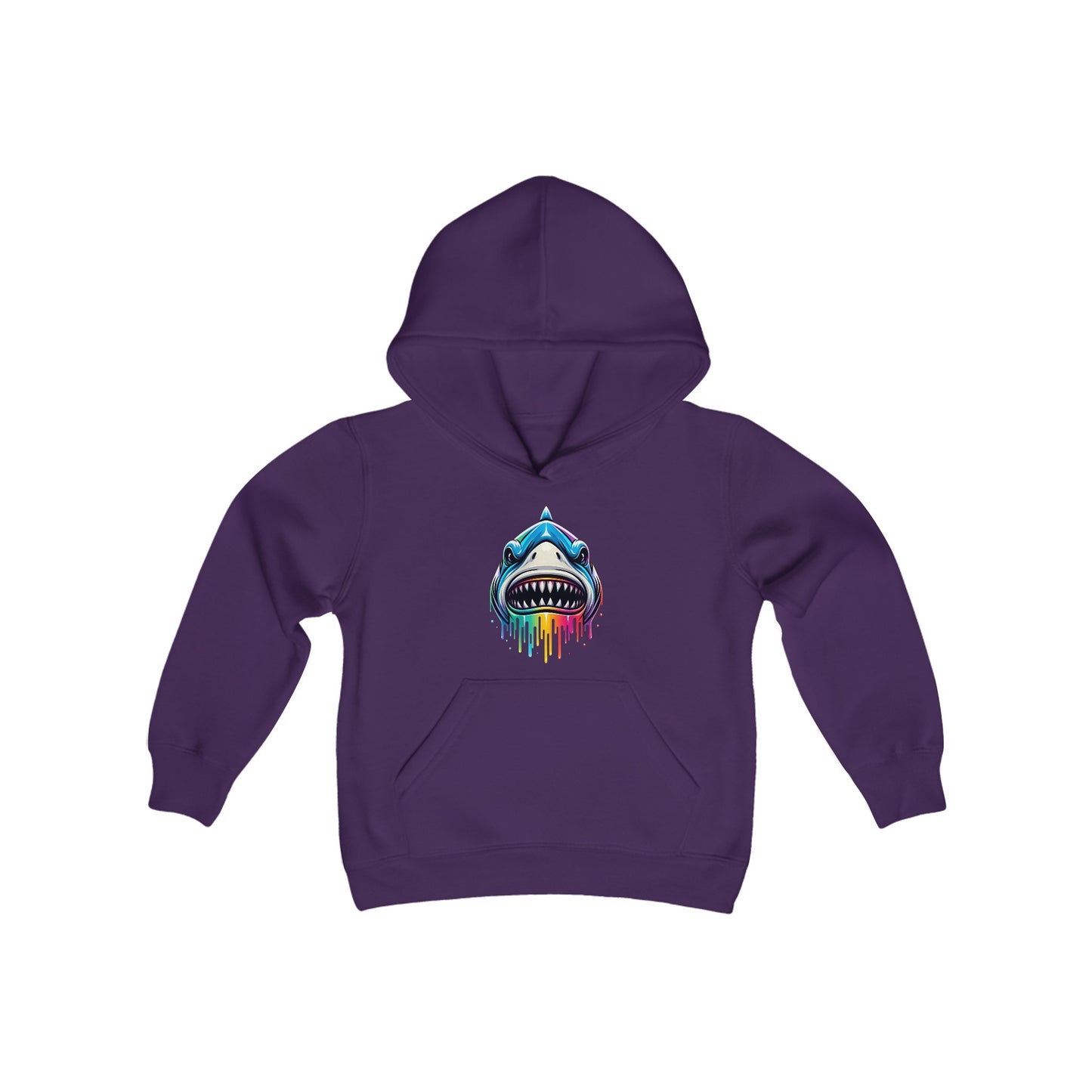 Colorful Shark Youth Hoodie