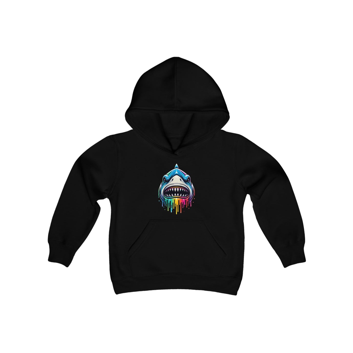 Colorful Shark Youth Hoodie