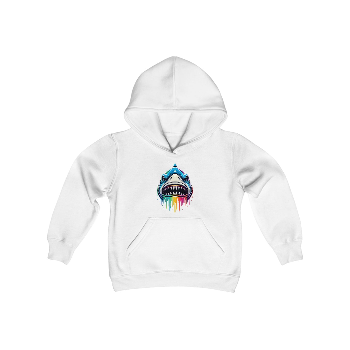 Colorful Shark Youth Hoodie