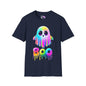 Neon Ghostly Boo Adult Unisex Tshirt