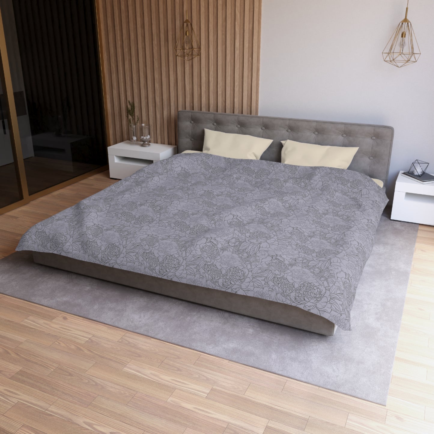 Dusty Bloom Microfiber Duvet Cover