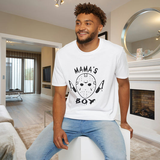 Jason Voorhees Mama's Boy Adult T-shirt