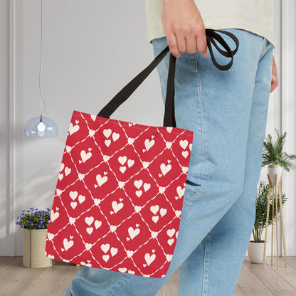 Sweetheart Trellis Canvas Tote Bag