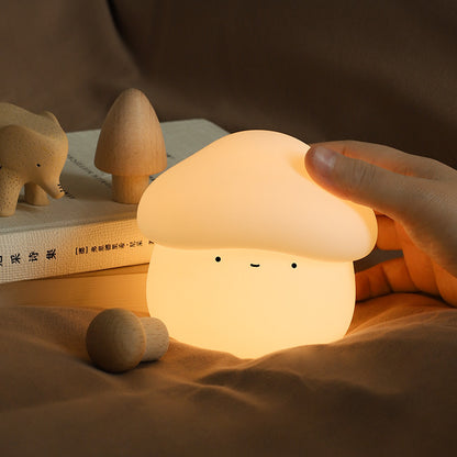 Silicone Mushroom Touch Night Light