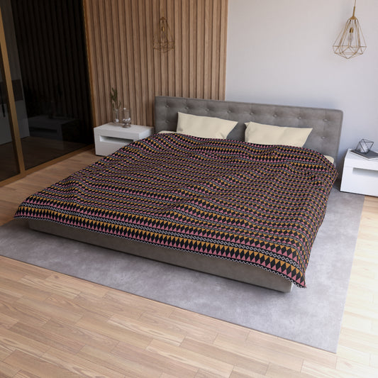 Midnight Clay Cairn Stripes Duvet Bedding Set