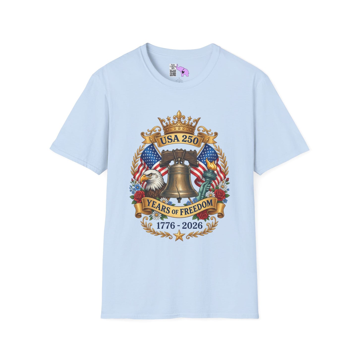 Liberty Bell USA 250 Years of Freedom Adult T-shirt