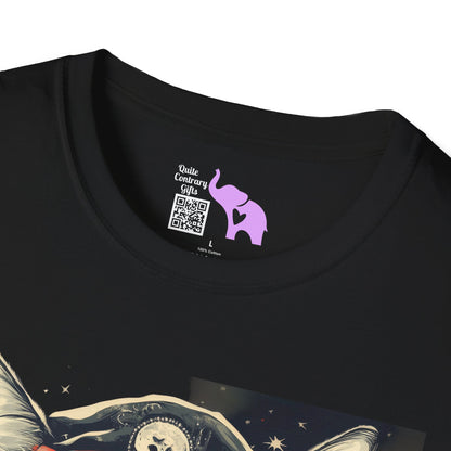 Creepy Aviator Cat Adult T-shirt