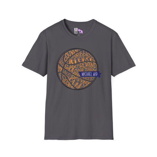Personalized Basketball Cheer Team Adult T-shirt