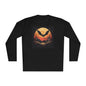 Creepy Bats Over Moon 3 Adult Long Sleeve Tee