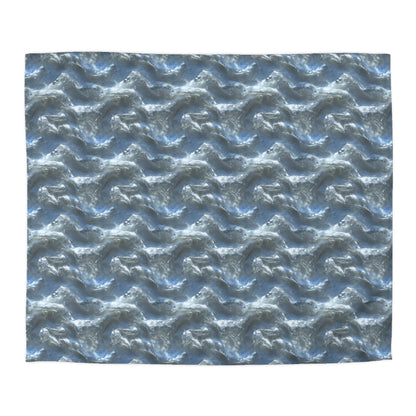 Snowdrift Sheer & Lace Microfiber Duvet Cover