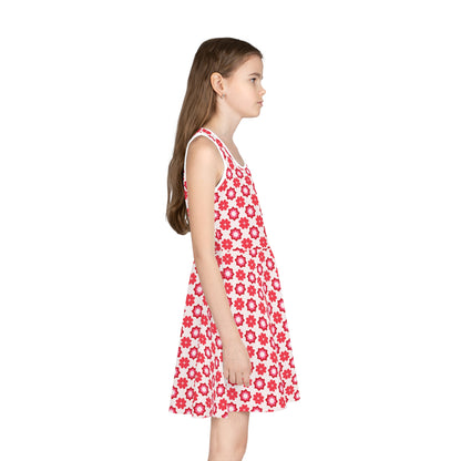 Scarlet Star Garden Girls' Sleeveless Sundress