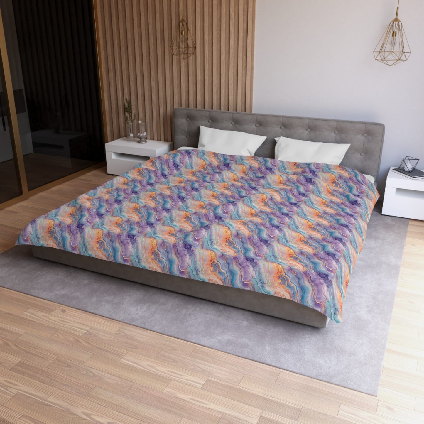 Dreamwave Marble Microfiber Duvet Cover