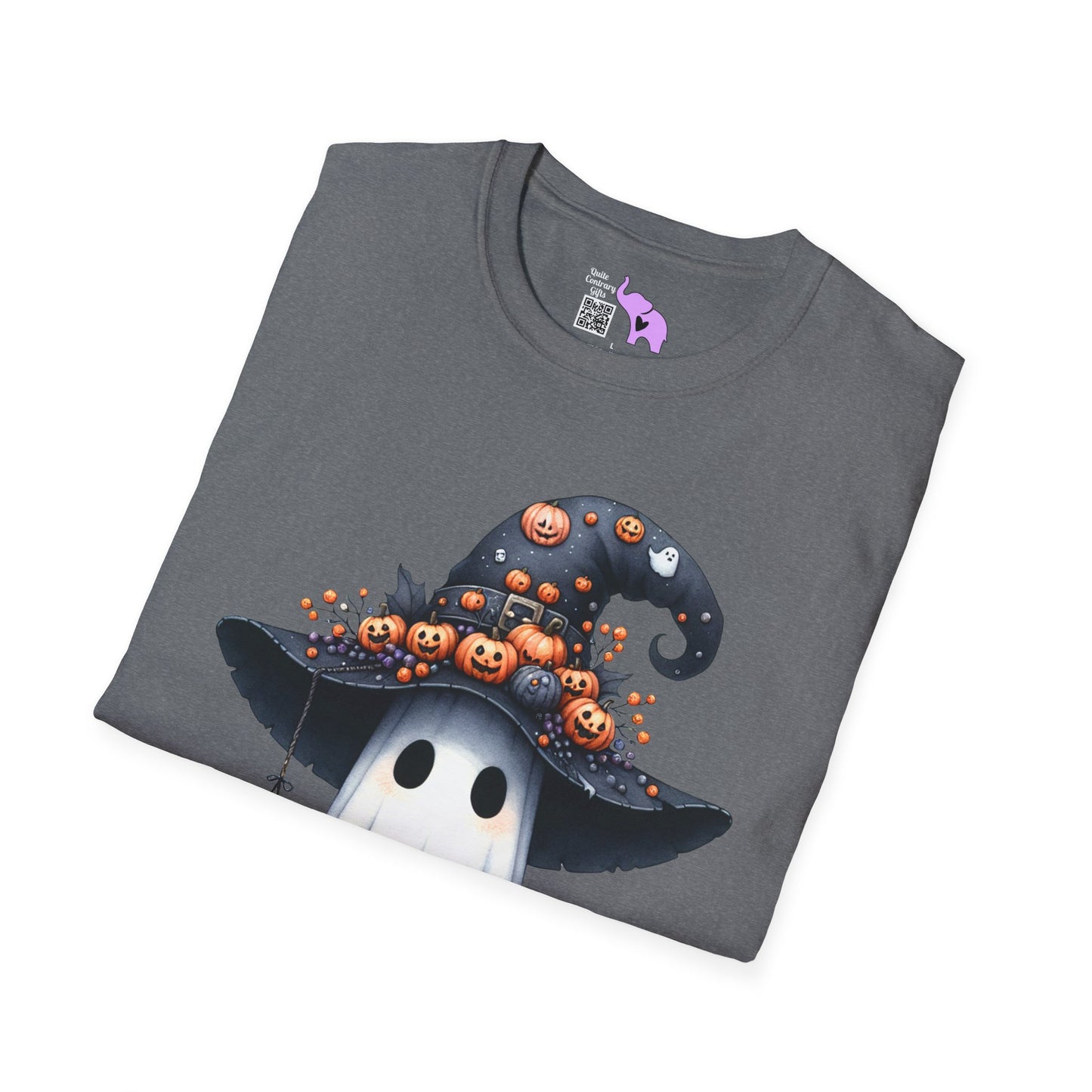 Spooky Season Cute Ghost Adult T-shirt
