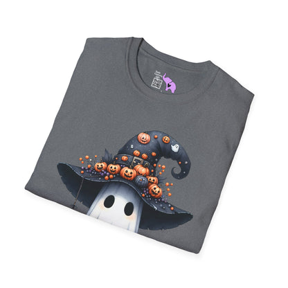 Spooky Season Cute Ghost Adult T-shirt