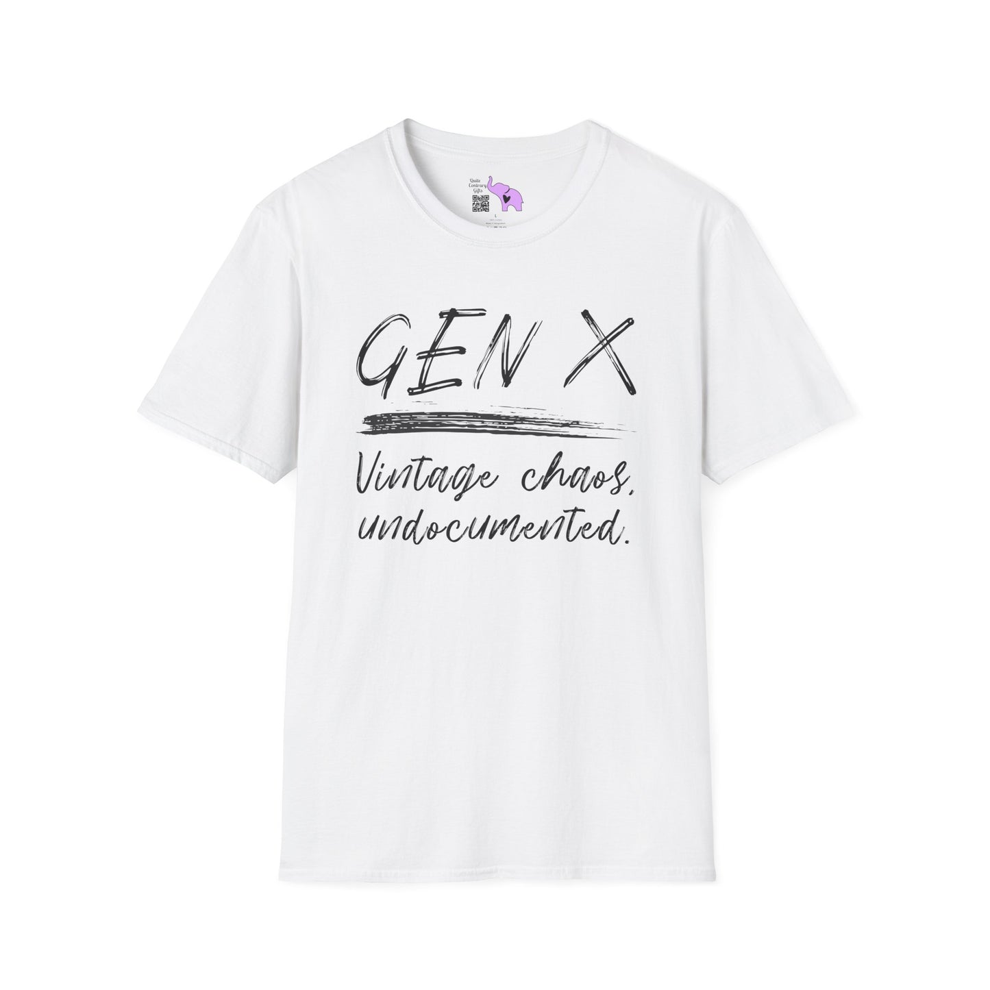 Gen X Vintage Chaos, Undocumented Adult T-shirt