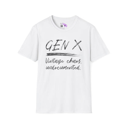 Gen X Vintage Chaos, Undocumented Adult T-shirt