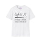 Gen X Vintage Chaos, Undocumented Adult T-shirt