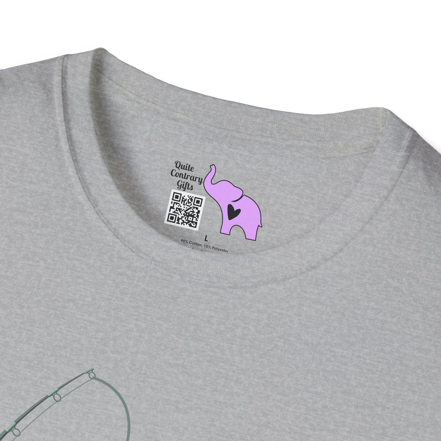 Hooked On Being A Grandpa Adult T-shirt