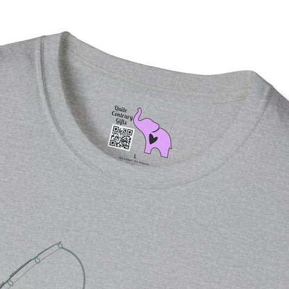 Hooked On Being A Grandpa Adult T-shirt