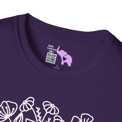 Just One More Chapter (Flowers and Open Book) Adult T-shirt