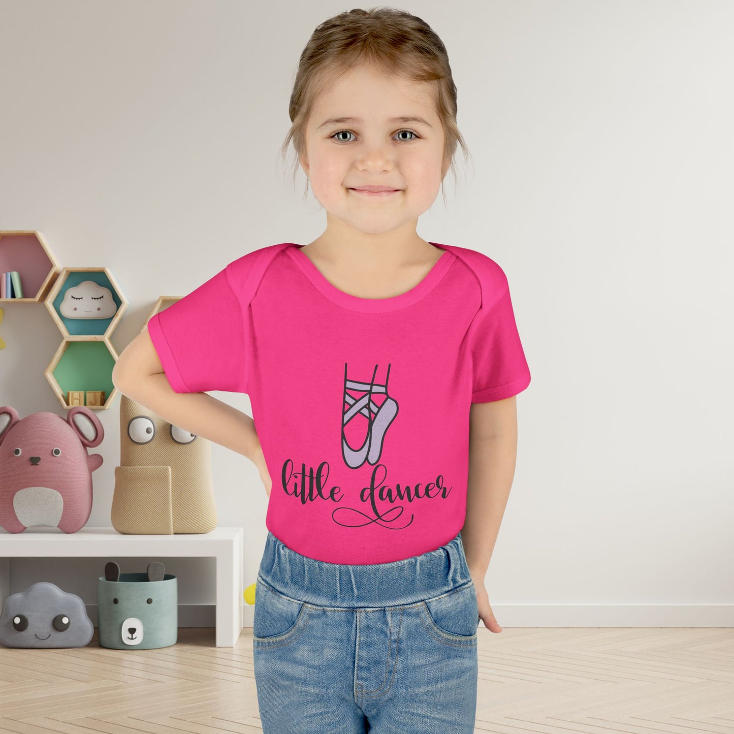 Little Ballerina Infant Baby Rib Bodysuit