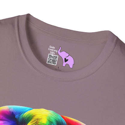 Colorful Elephant Adult T-shirt