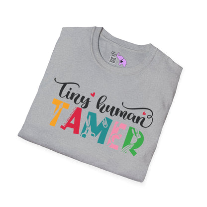 Tiny Human Tamer (Teacher) Adult T-shirt
