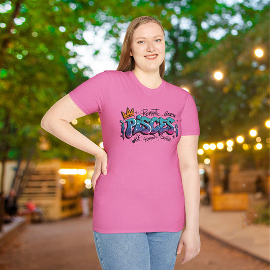 Pisces Street Art Adult T-shirt