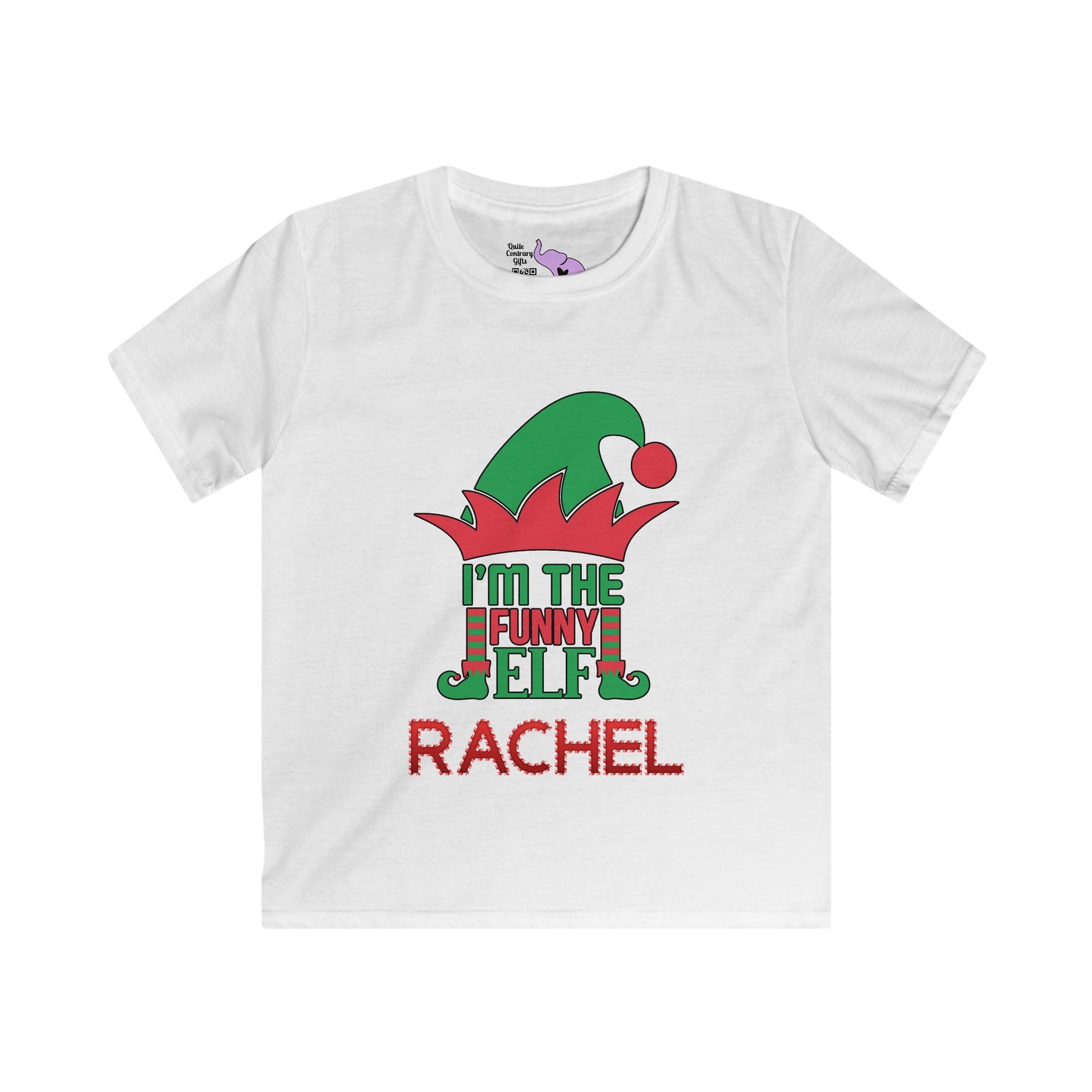 I'm The Funny Elf Youth Softstyle Tee