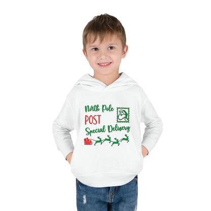 North Pole Post Special Delivery Toddler Pullover Fleece Hoodie