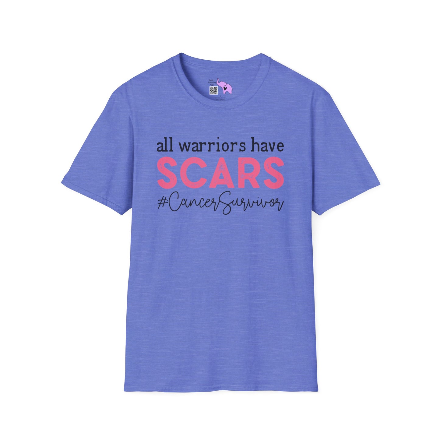 All Warriors Have Scars #CancerSurvivor Adult T-shirt