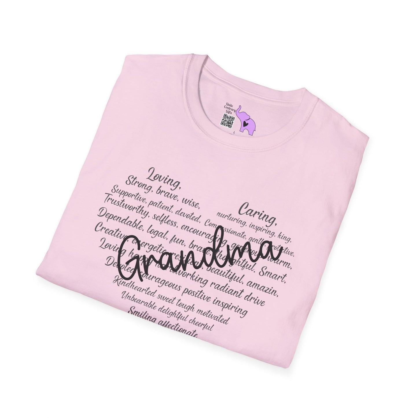 Grandma Descriptive Words Adult T-shirt