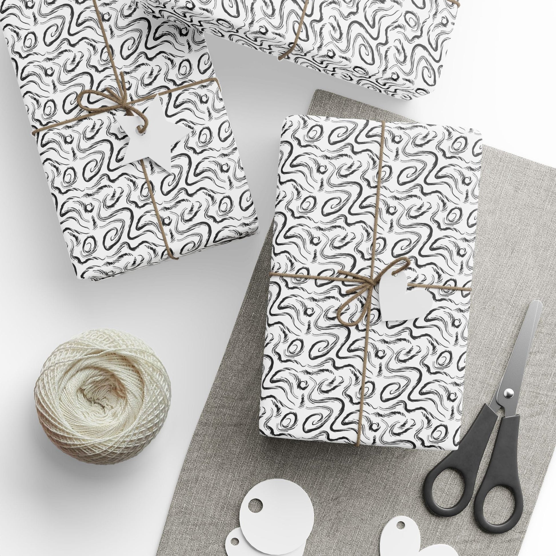 Grunge Scribbles Wrapping Paper