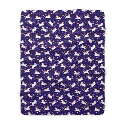 Unicorniverse Sherpa Fleece Blanket